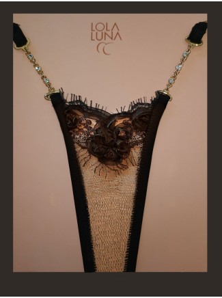 sensuale micro perizoma gioiello con inserto in pizzo modello Togo 2