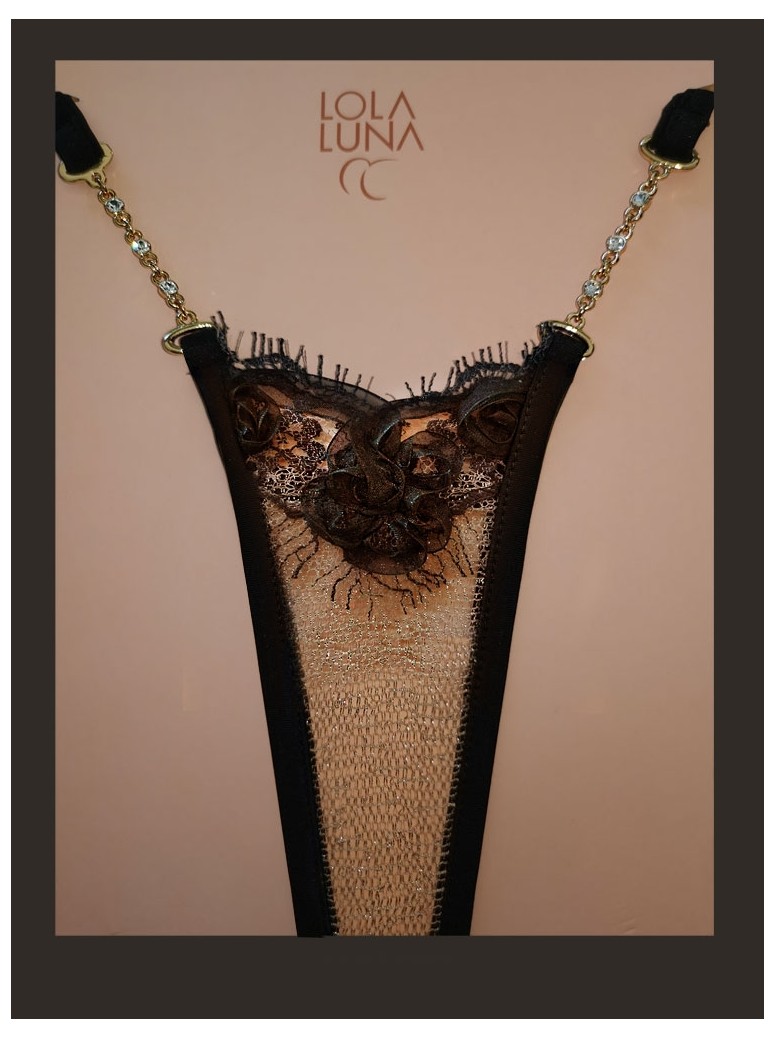 sensuale micro perizoma gioiello con inserto in pizzo modello Togo