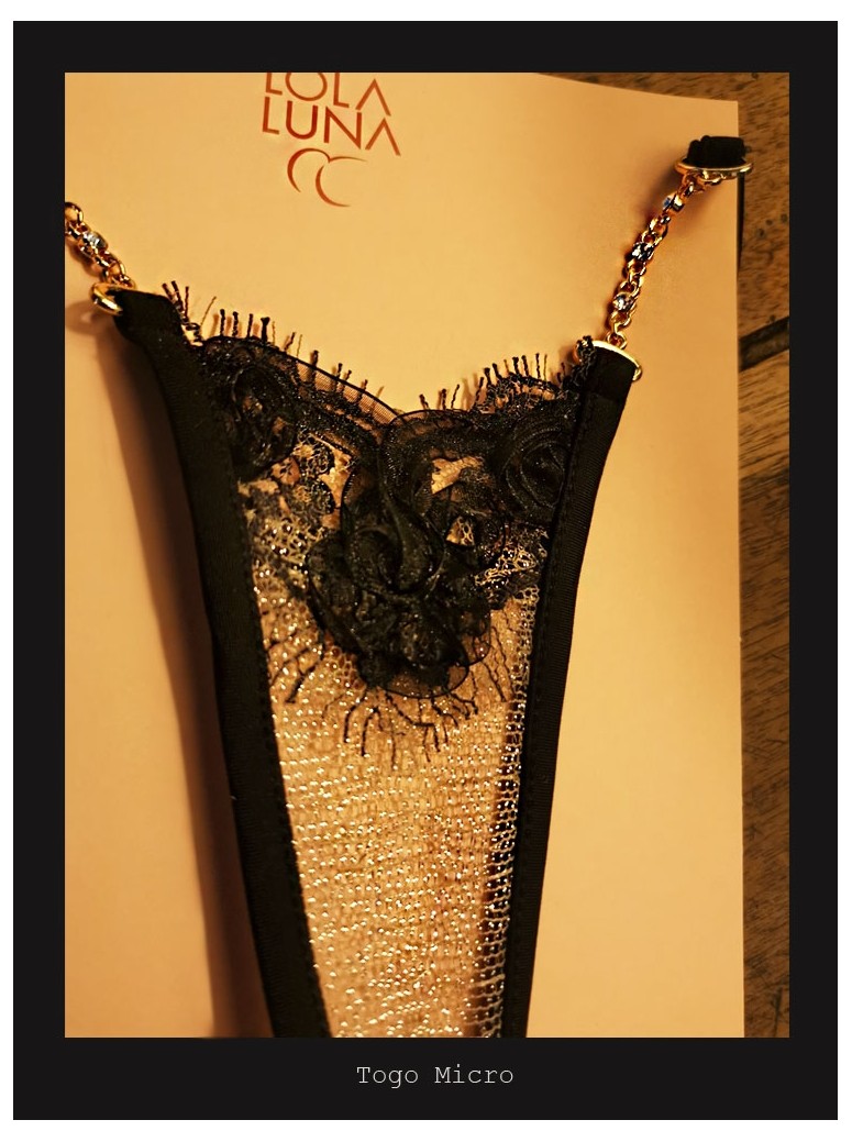 sensuale micro perizoma gioiello con inserto in pizzo modello Togo