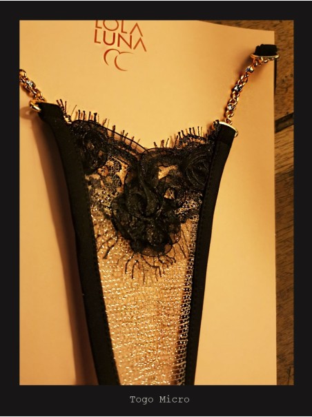 sensuale micro perizoma gioiello con inserto in pizzo modello Togo