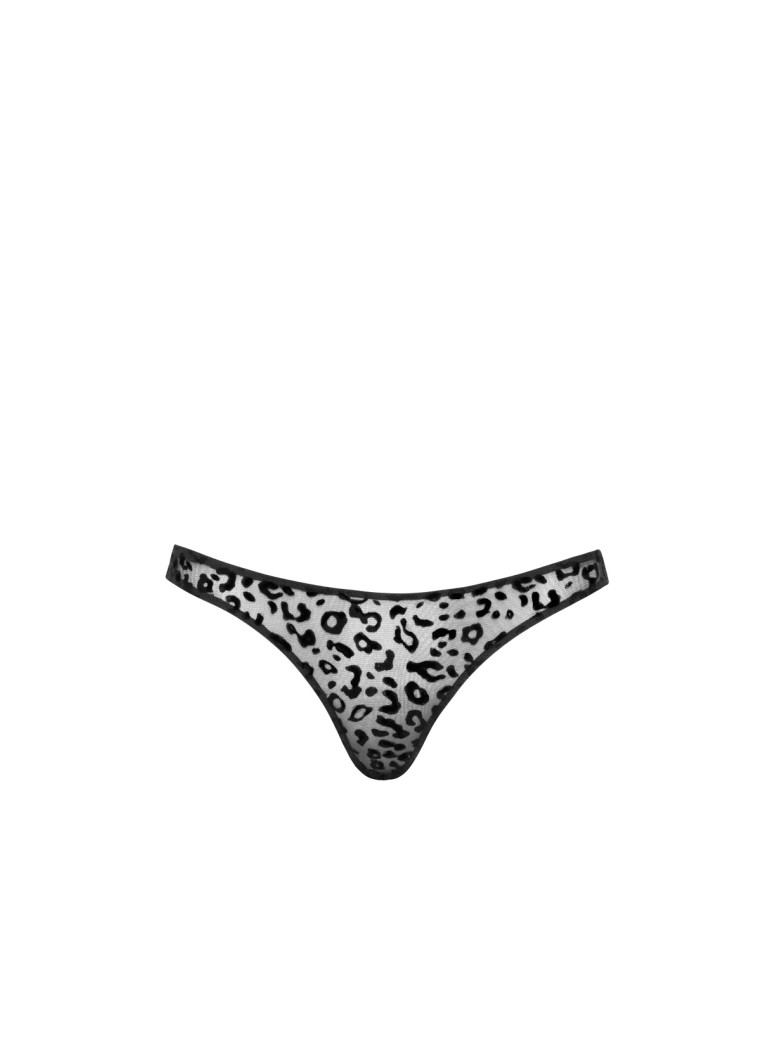 sexy perizoma a Y leopardato Noir Handmade