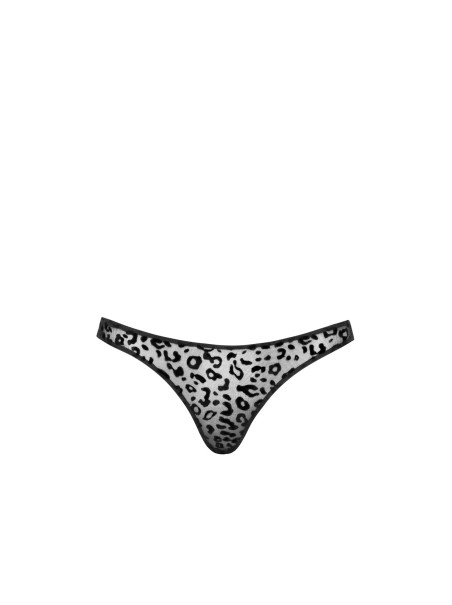 sexy perizoma a Y leopardato Noir Handmade
