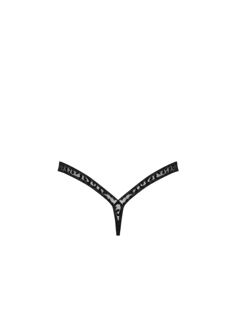 sexy perizoma a Y leopardato Noir Handmade