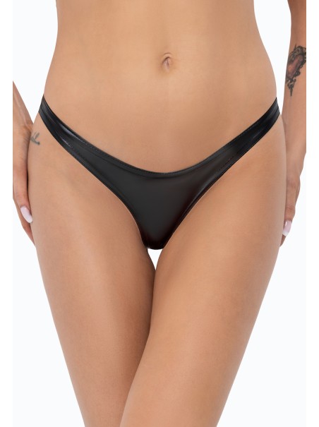 sexy perizoma a Y in ecopelle Noir Handmade