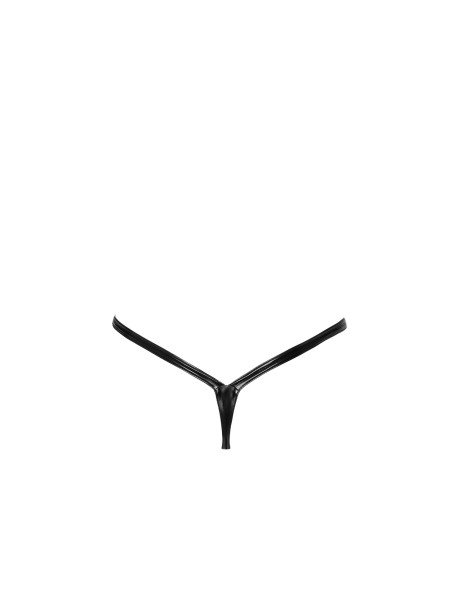 sexy perizoma a Y in ecopelle Noir Handmade