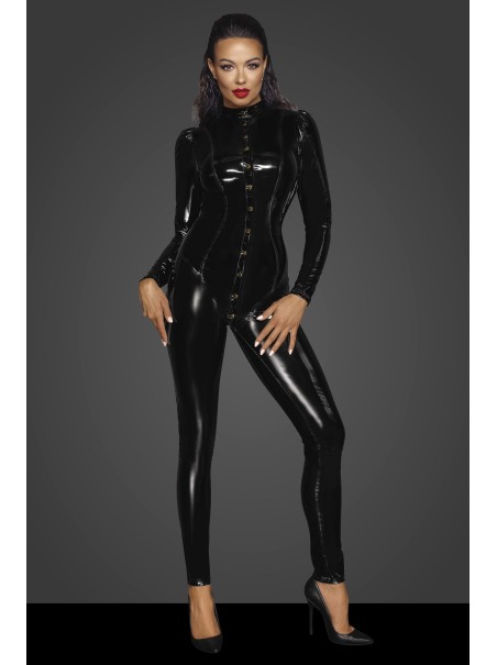 Noir Handmade tutina in pvc con bottoni