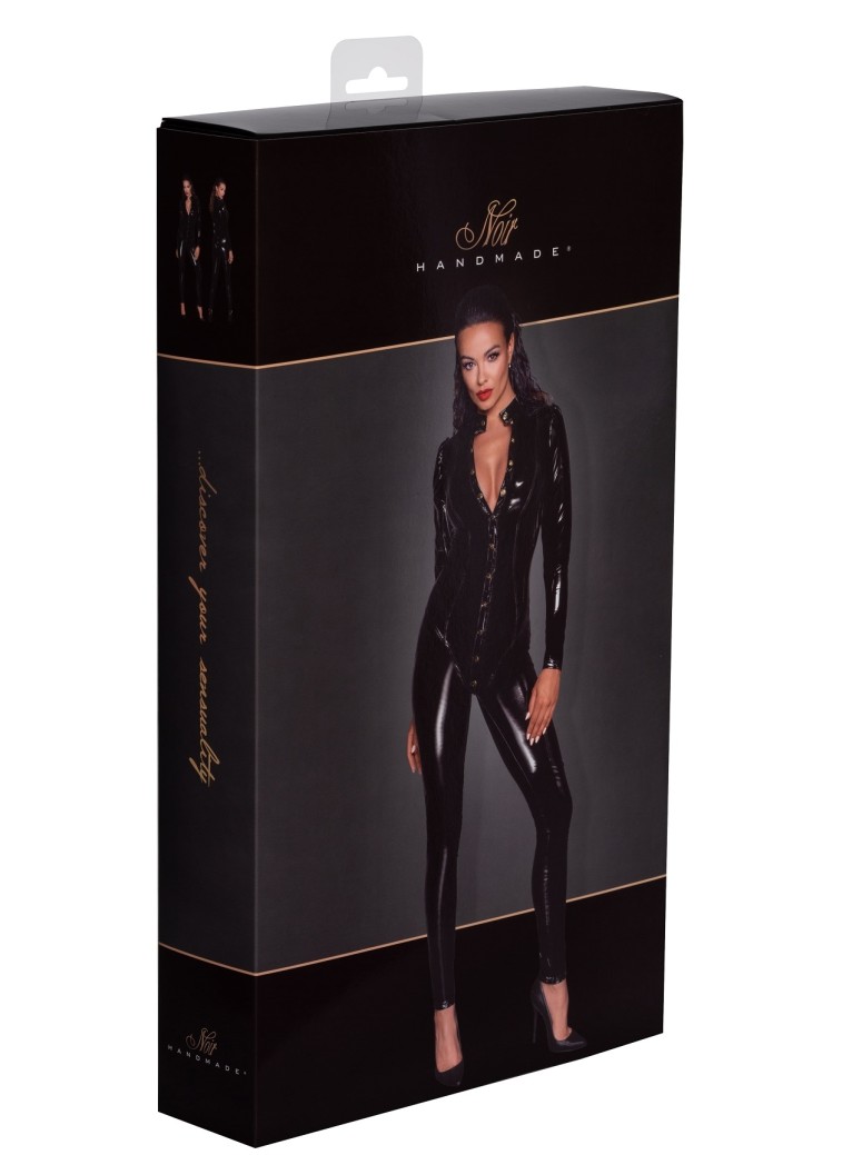 Noir Handmade tutina in pvc con bottoni