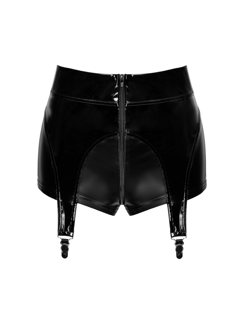 Noir Handmade shorts con reggicalze in vinile