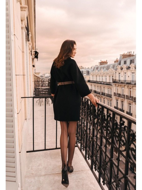 Veneziana calze velatissime 6 den con riga e tallone cubano