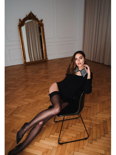 Veneziana calze velate da reggicalze 15 den in quattro colori