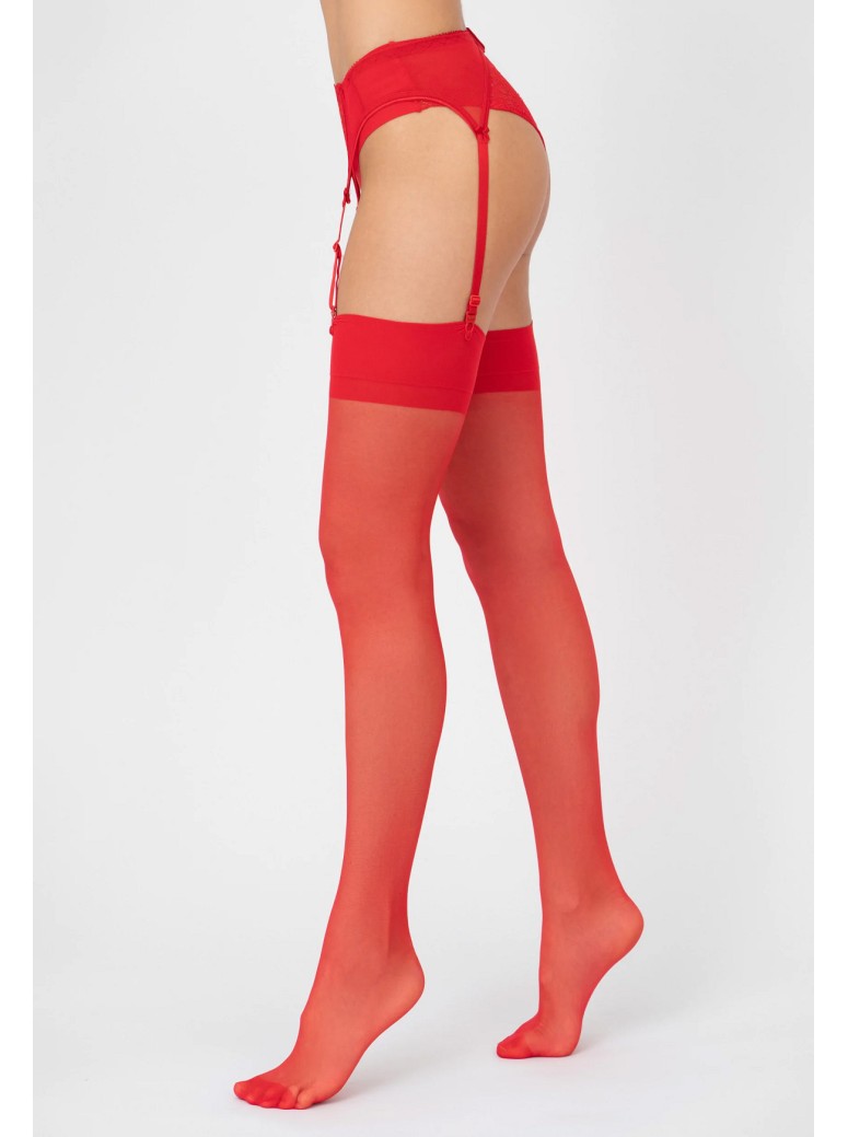 Veneziana calze velate da reggicalze 15 den in quattro colori