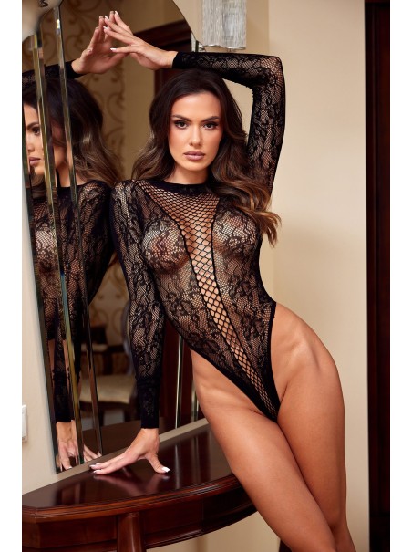 Beauty Night Lingerie sexy body aperto a maniche lunghe Monserrat