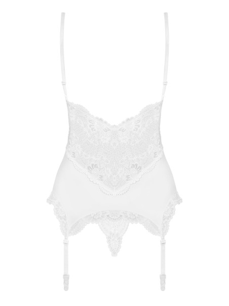 Obsessive corsetto bianco con perizoma collezione Obsessive 810 Obsessive corsetto bianco con perizoma collezione Obsessive 810