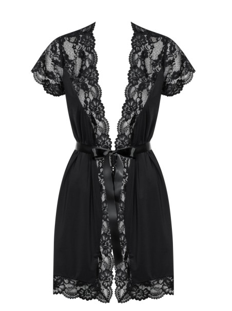 Obsessive Lingerie 810 vestaglia nera misura Curvy XXL Obsessive Lingerie 810 vestaglia nera misura Curvy XXL