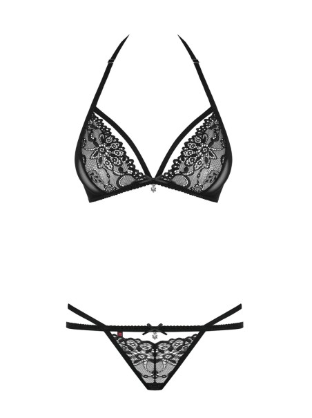 Obsessive Lingerie completo intimo in pizzo nero collezione 838 Obsessive Lingerie completo intimo in pizzo nero collezione 838