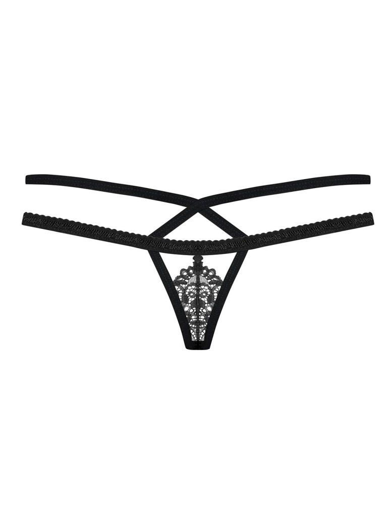 Obsessive Lingerie sexy perizoma in pizzo nero collezione 838