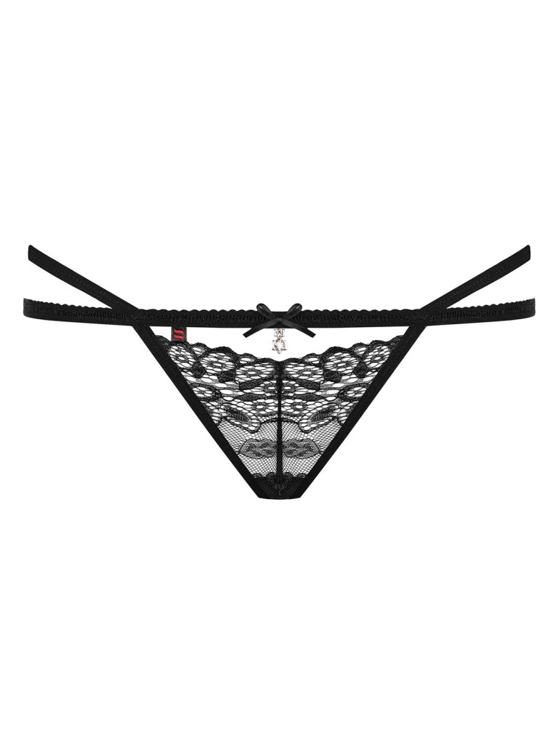 Obsessive Lingerie sexy perizoma in pizzo nero collezione 838