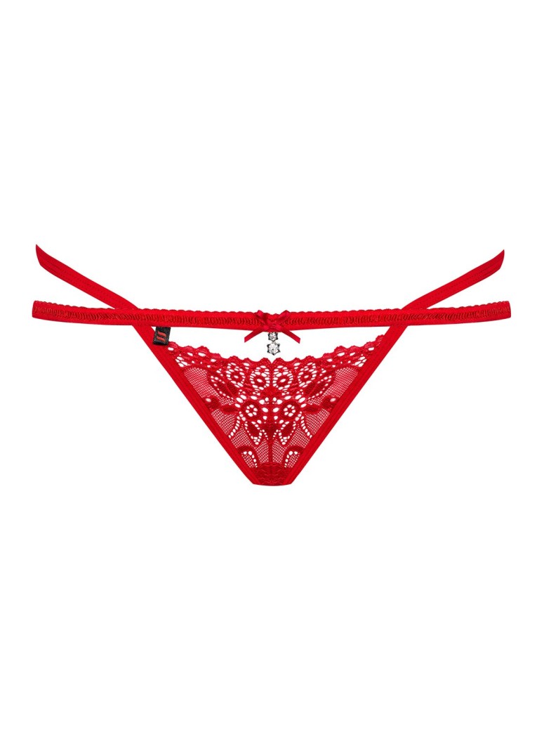 Obsessive Lingerie sexy perizoma in pizzo rosso collezione 838