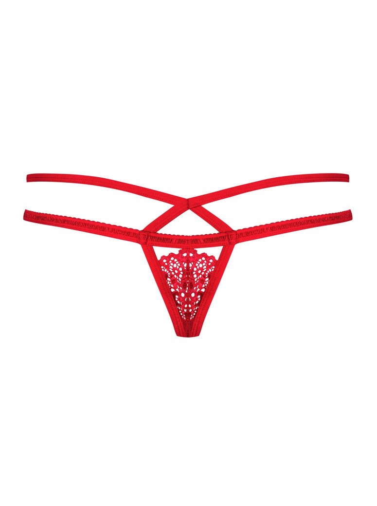 Obsessive Lingerie sexy perizoma in pizzo rosso collezione 838