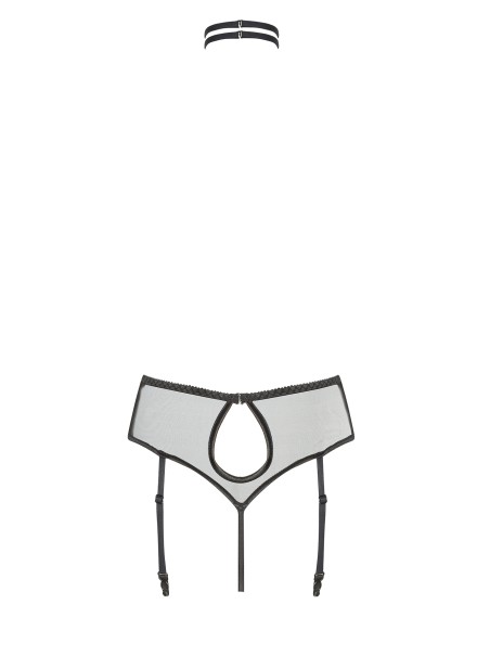 Beauty Night Lingerie sexy body reggicalze in pizzo nero Adelaide