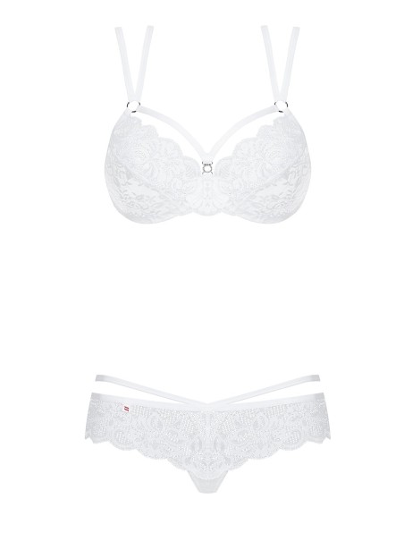 Obsessive Lingerie set intimo bianco con ferretto collezione 860 Obsessive Lingerie set intimo bianco con ferretto collezione 860