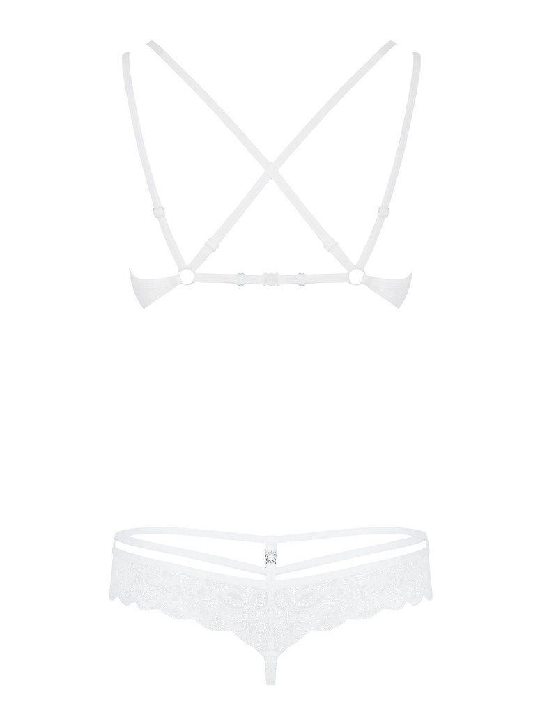 Obsessive Lingerie set intimo bianco con ferretto collezione 860