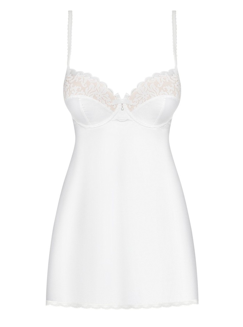 Obsessive Lingerie sottoveste da sposa con perizoma 871