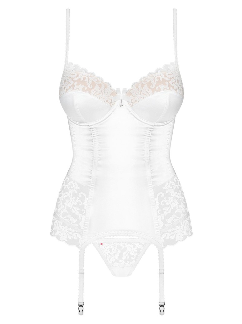 Obsessive Lingerie corsetto da sposa con perizoma 871
