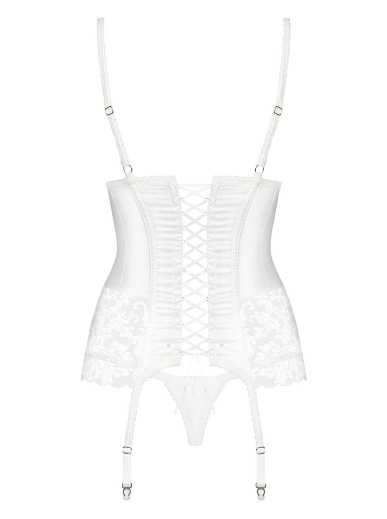 Obsessive Lingerie corsetto da sposa con perizoma 871