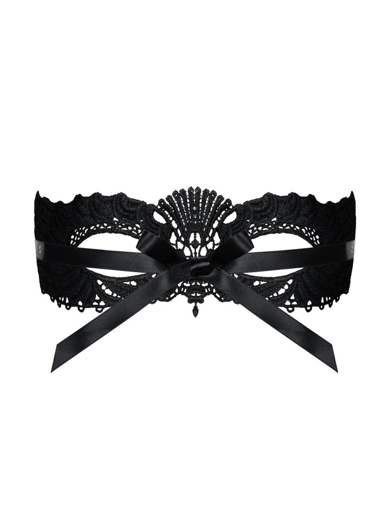 Obsessive Lingerie mascherina nera in pizzo