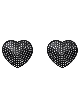 Obsessive Lingerie copricapezzoli a cuore con strass A750 2
