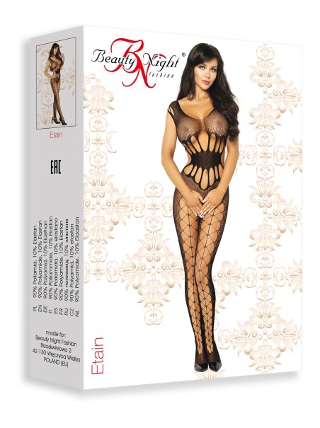 Beauty Night Lingerie sexy bodystocking aperta all'inguine Etain