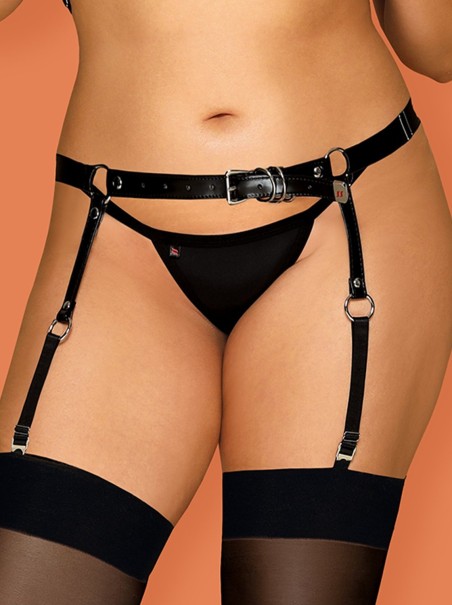 Obsessive Lingerie reggicalze in ecopelle XXL A756 Obsessive Lingerie reggicalze in ecopelle XXL A756