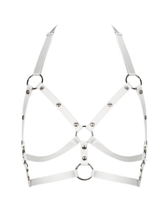 Obsessive Lingerie harness reggiseno bianca A759 2