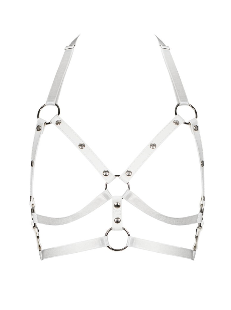 Obsessive Lingerie harness reggiseno bianca A759