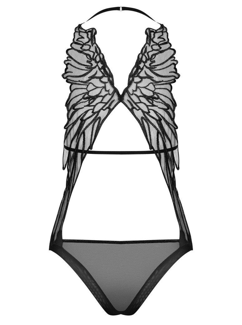 Obsessive Lingerie sexy body in tulle trasparente Alifini
