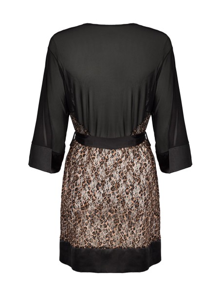 Obsessive Lingerie vestaglia maculata con cinturino Allunes