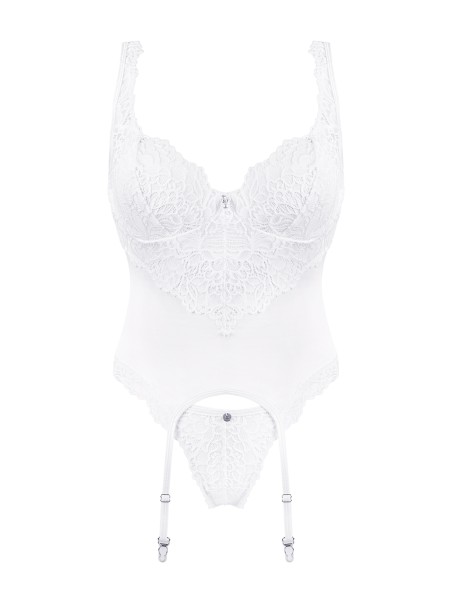 Lingerie da sposa sexy corsetto con perizoma Amor Blanco Lingerie da sposa sexy corsetto con perizoma Amor Blanco