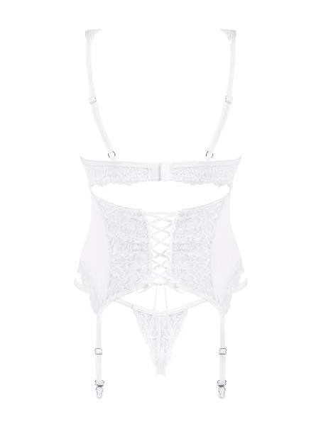 Lingerie da sposa sexy corsetto con perizoma Amor Blanco Lingerie da sposa sexy corsetto con perizoma Amor Blanco