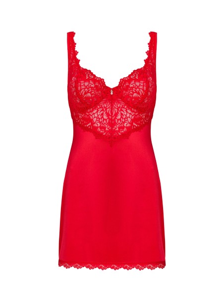 Intimo Obsessive elegante chemise rossa con perizoma Amor Cherris Intimo Obsessive elegante chemise rossa con perizoma Amor Cherris