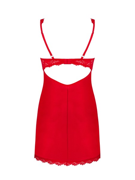 Intimo Obsessive elegante chemise rossa con perizoma Amor Cherris Intimo Obsessive elegante chemise rossa con perizoma Amor Cherris