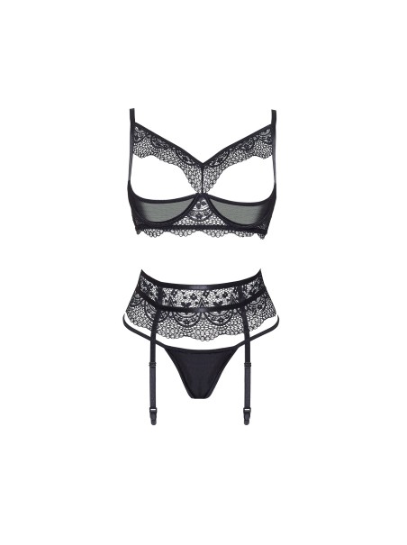 Beauty Night Lingerie sexy set aperto con reggicalze Chiara