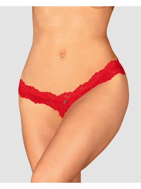 Obsessive sexy perizoma aperto in pizzo rosso collezione Amor Cherris
