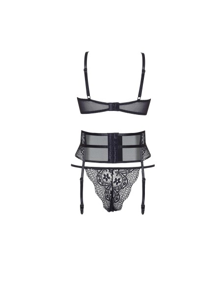 Beauty Night Lingerie sexy set aperto con reggicalze Chiara
