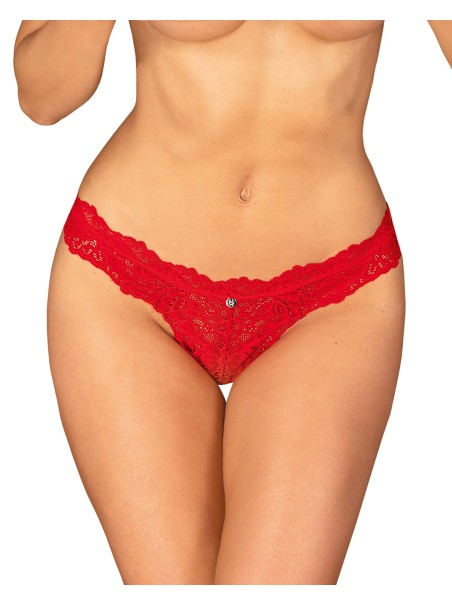 Obsessive Lingerie perizoma in pizzo rosso collezione Amor Cherris