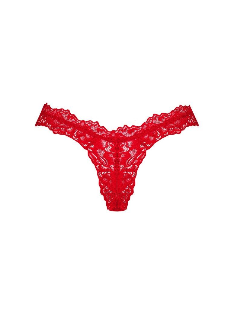 Obsessive Lingerie perizoma in pizzo rosso collezione Amor Cherris