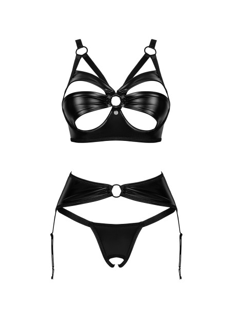 Obsessive sexy completino wetlook con reggicalze collezione Armares