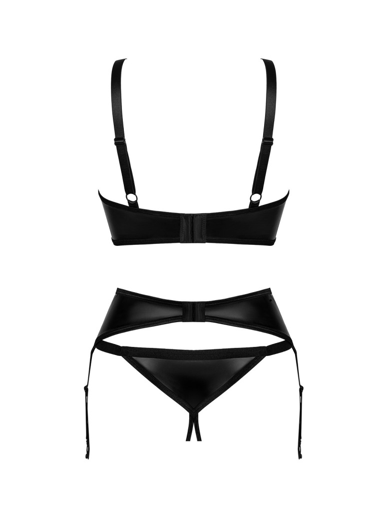 Obsessive sexy completino wetlook con reggicalze collezione Armares