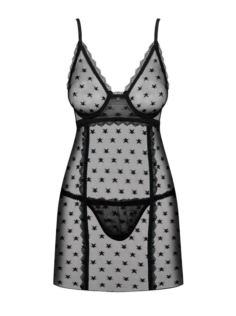 Obsessive Lingerie chemise con perizoma Astralya