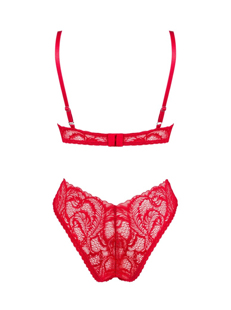 Obsessive Lingerie completino in pizzo rosso collezione Atenica